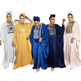 African Ethnic Style Plus Size Dress V-neck