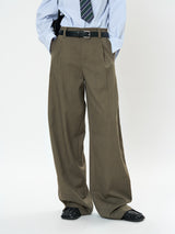 Profile Suit Pants Vertical And Smooth Casual Straight Trousers