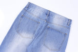Color Contrast Patchwork Jeans For Men
