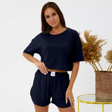Pajamas Comfortable Sexy Shorts Home Wear Suit Can Be Worn Outside Cross-border