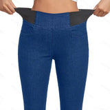 Fleece Padded Jeans Women's Slim Fit All-matching Skinny Pants