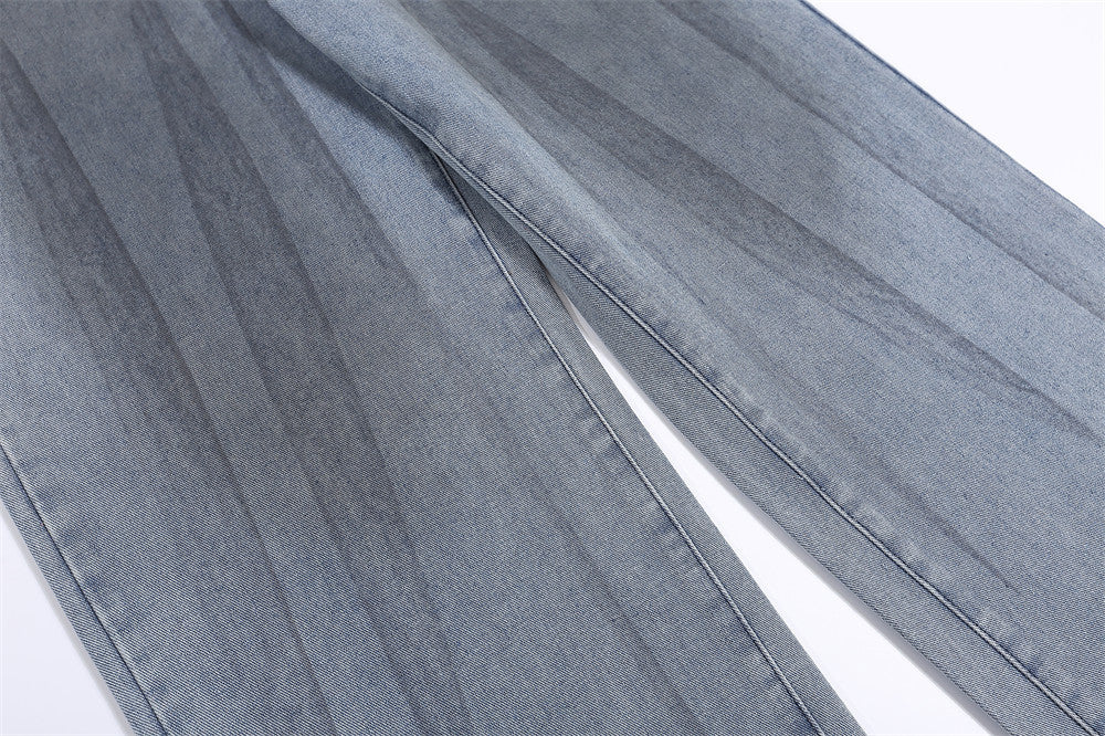 Fashion Personality Denim Loose Trousers Men