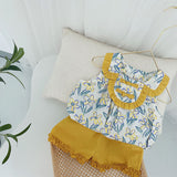 Lace top skirt suit baby clothes