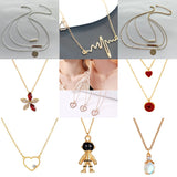 Fashion Trendy Short Clavicle Chain Simple Personality Wave Rose Gold Necklace