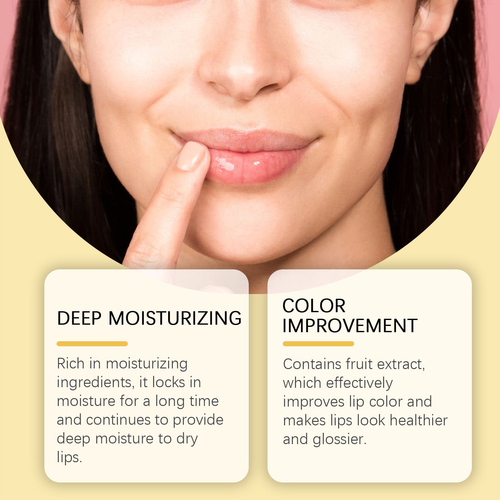 Hoygi Propolis Lip Mask, Fade Lip Lines, Anti-Crack Lip Balm Moisturizing Lip Care Lip Mask