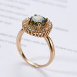 Creative Gold-plated Fashion Women's Zircon Ring