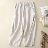 Women's Cotton And Linen Retro Literary Loose Bloomers