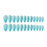 Water drop fake nail patch