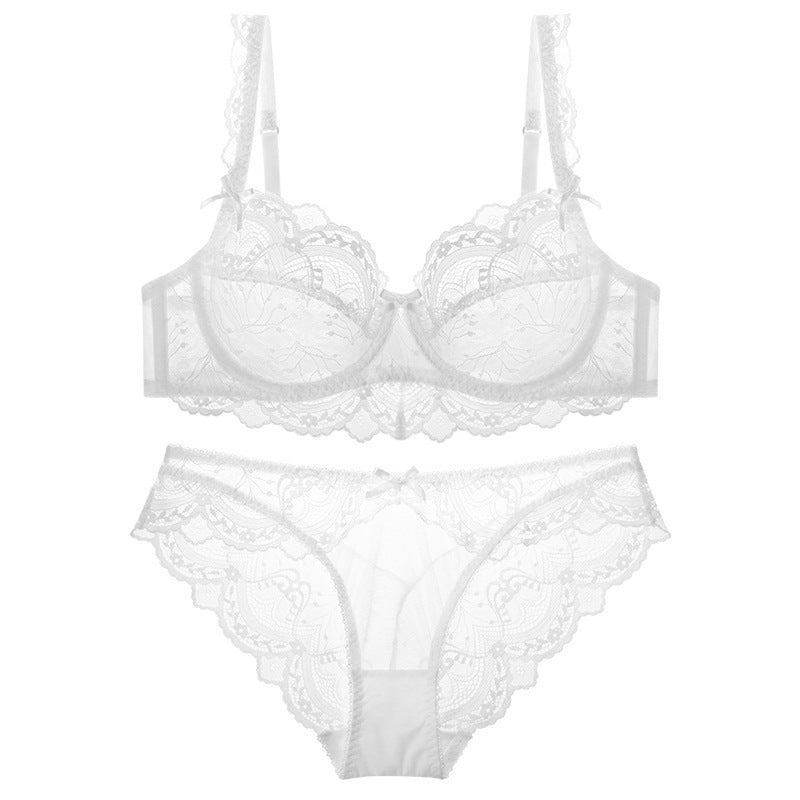 Ladies Thin Lace Bra Set
