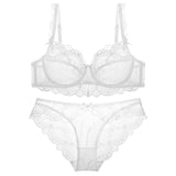 Ladies Thin Lace Bra Set