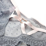 Women's thong with lace trim