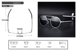 Retro Aluminum Magnesium Sunglasses Polarized Lens Vintage Eyewear Accessories Sun Glasses Driving Men Round Sunglasses