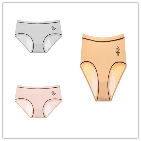 Threaded cotton sanitary panties