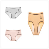 Threaded cotton sanitary panties