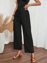 Casual Jeans Like Side Lace Trousers