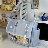 Canvas Handbag Casual All-match Waterproof Lightweight Crossbody Bag