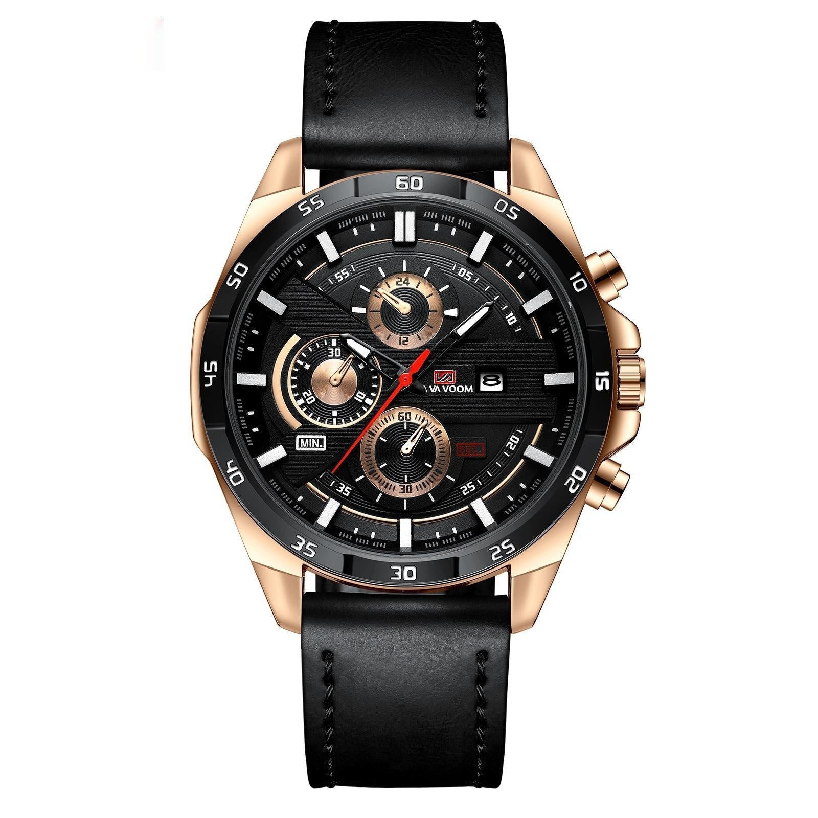 Business Calendar Waterproof Multifunctional Decorative Casual Quartz Watch