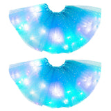 Magical & Luminous  LED Princess Halloween Tutu Skirt Sequins Shiny Skirt