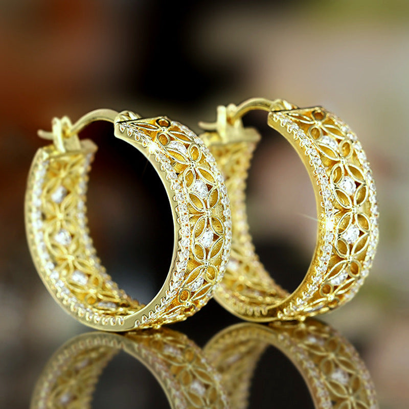 Ear Clip Horse Eye Flower Butterfly Jewelry