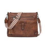 Retro Washed Leather Shoulder Messenger Bag