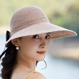 Outdoor bow hat with big bow