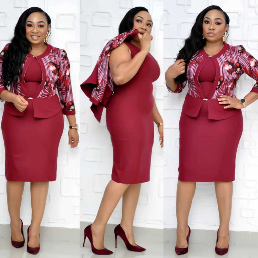 African Plus Size Women's Clothing Two-piece Mother's Wear Jacket Printed Dress Suit