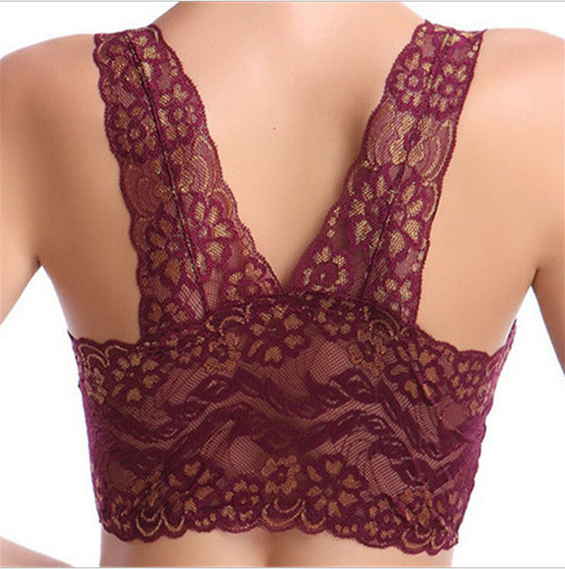Breathable and Comfortable Full Lace Restraint Sleep Underwear Ladies Vest