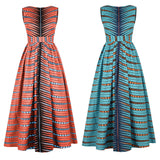African Style Digital Print Beautiful Back Dress