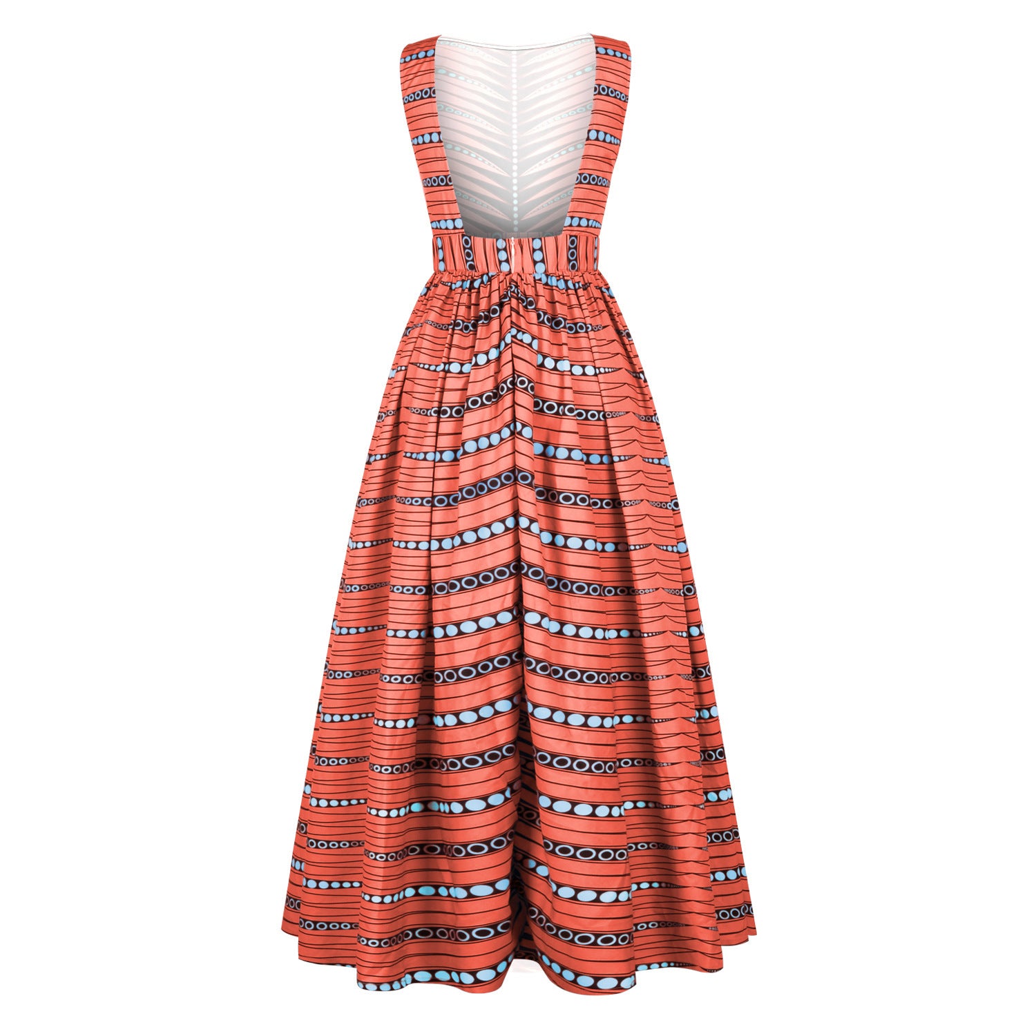 African Style Digital Print Beautiful Back Dress