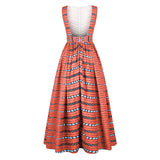 African Style Digital Print Beautiful Back Dress