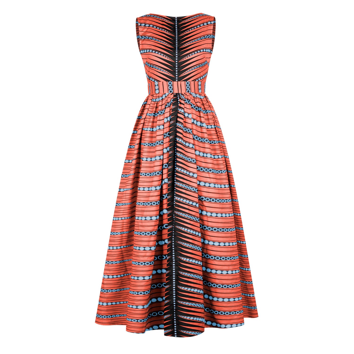 African Style Digital Print Beautiful Back Dress