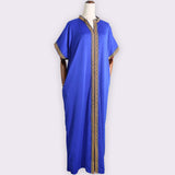 African Women Loose Short-sleeved Long Dress
