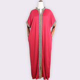 African Women Loose Short-sleeved Long Dress