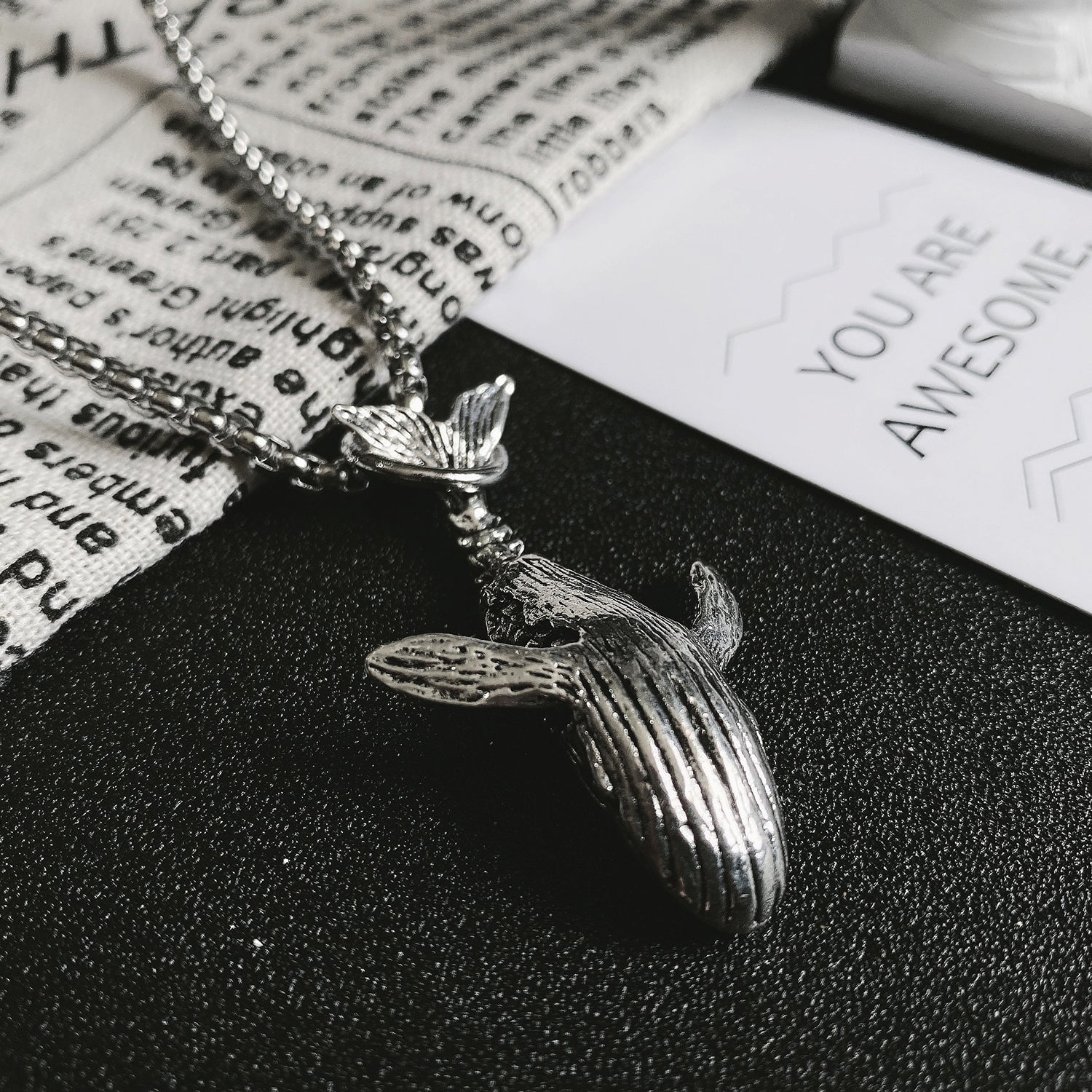 Whale Necklace Men And Women Hipster Ins Pendant Hip-Hop Personality