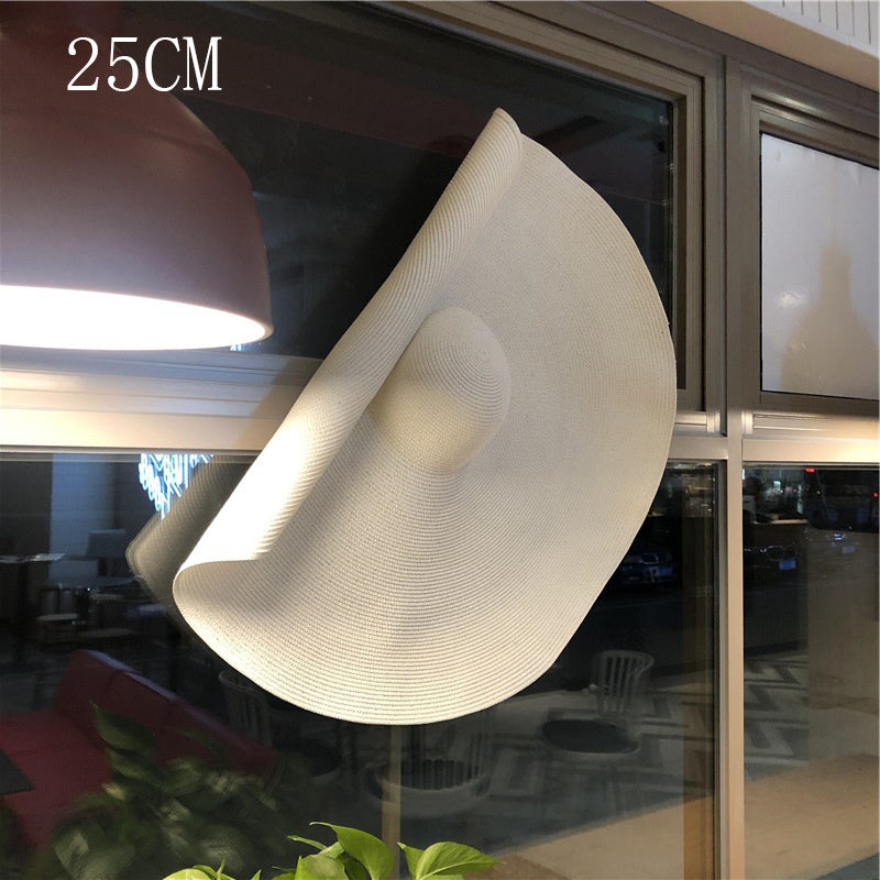 Fashionable Oversized Foldable Straw Hat