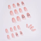 Nude Short Ballet Love Wearing Nail Finished Nail Nail Patch Nail Patch Waterproof Detachable