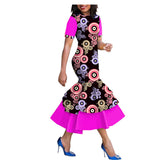 Amazon Quick Sell Popular New African National Cotton Batik Dress