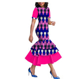 Amazon Quick Sell Popular New African National Cotton Batik Dress