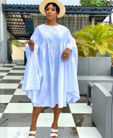 European, American And African Foreign Trade Dress, Long Skirt, Hedging, Fold Stitching, Loose Large Size