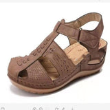 Foreign Trade Sandals,Large Size Women Outer Pierced Shoes, Women Shoes, Summer Fashion Mid-Heel Soft Women Sandals
