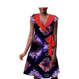 New Style Hot-Selling African Ethnic Printing Batik Cotton Plus Size Fashion Dress