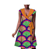 New Style Hot-Selling African Ethnic Printing Batik Cotton Plus Size Fashion Dress