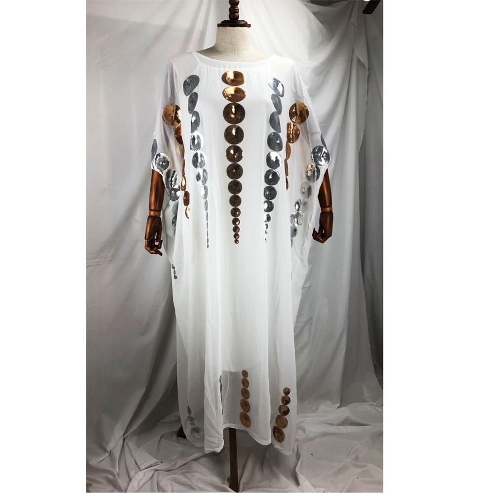 New African Loose Design 2-piece Chiffon Long sleeve Da