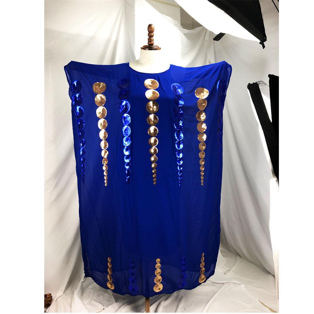 New African Loose Design 2-piece Chiffon Long sleeve Da