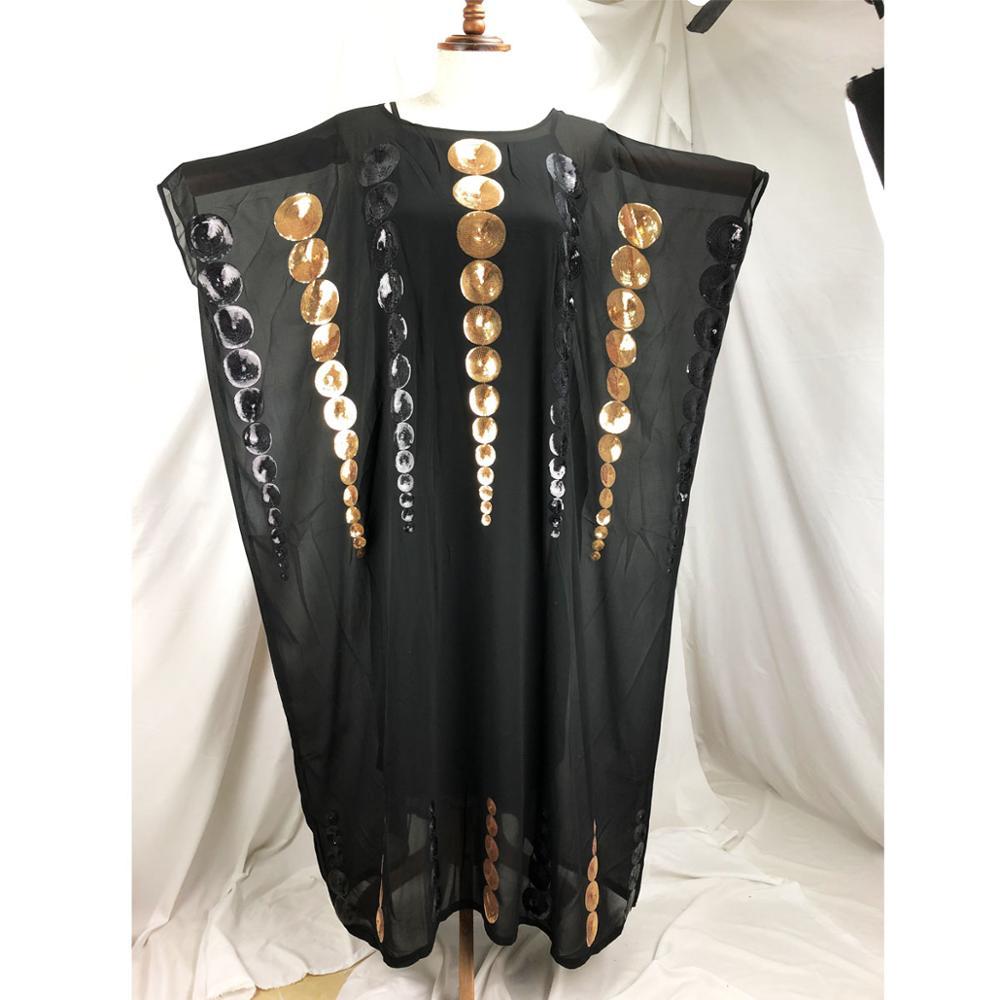 New African Loose Design 2-piece Chiffon Long sleeve Da