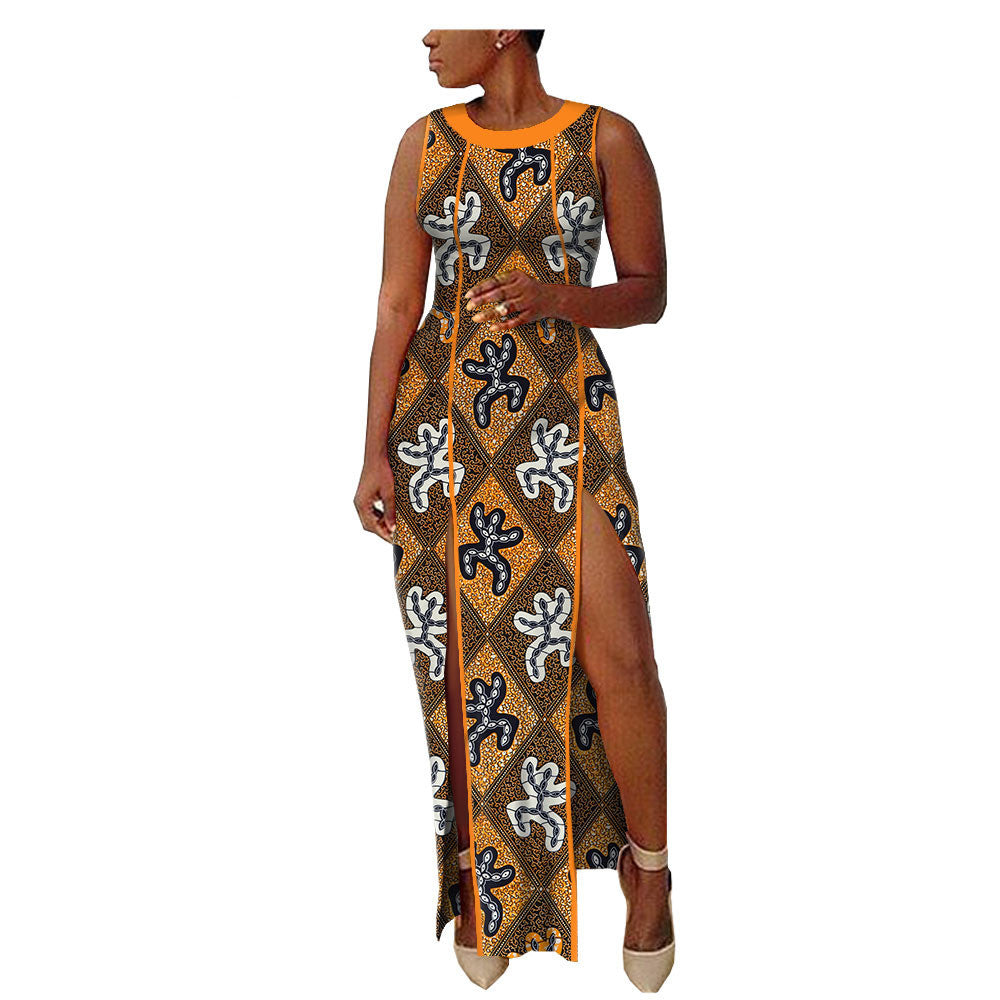 New Popular African Ethnic Printing Batik All Cotton Large Fashion Dress Afripride1825102