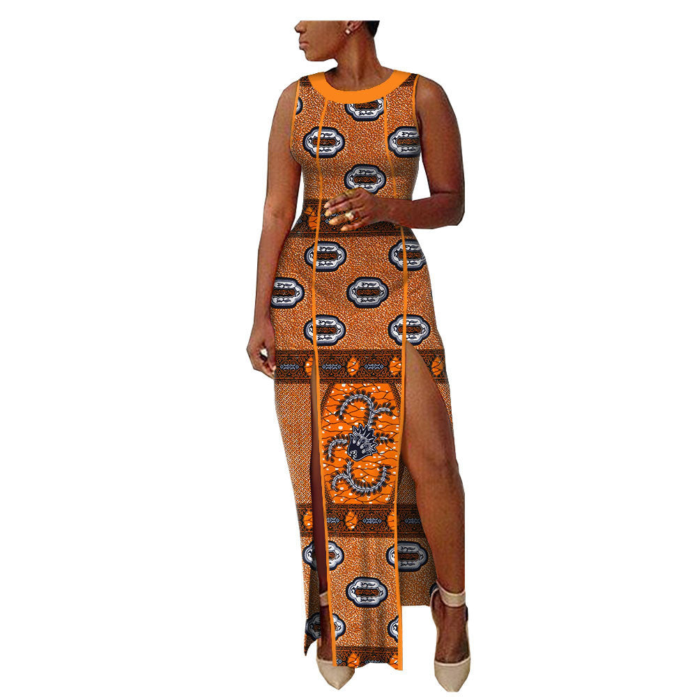 New Popular African Ethnic Printing Batik All Cotton Large Fashion Dress Afripride1825102