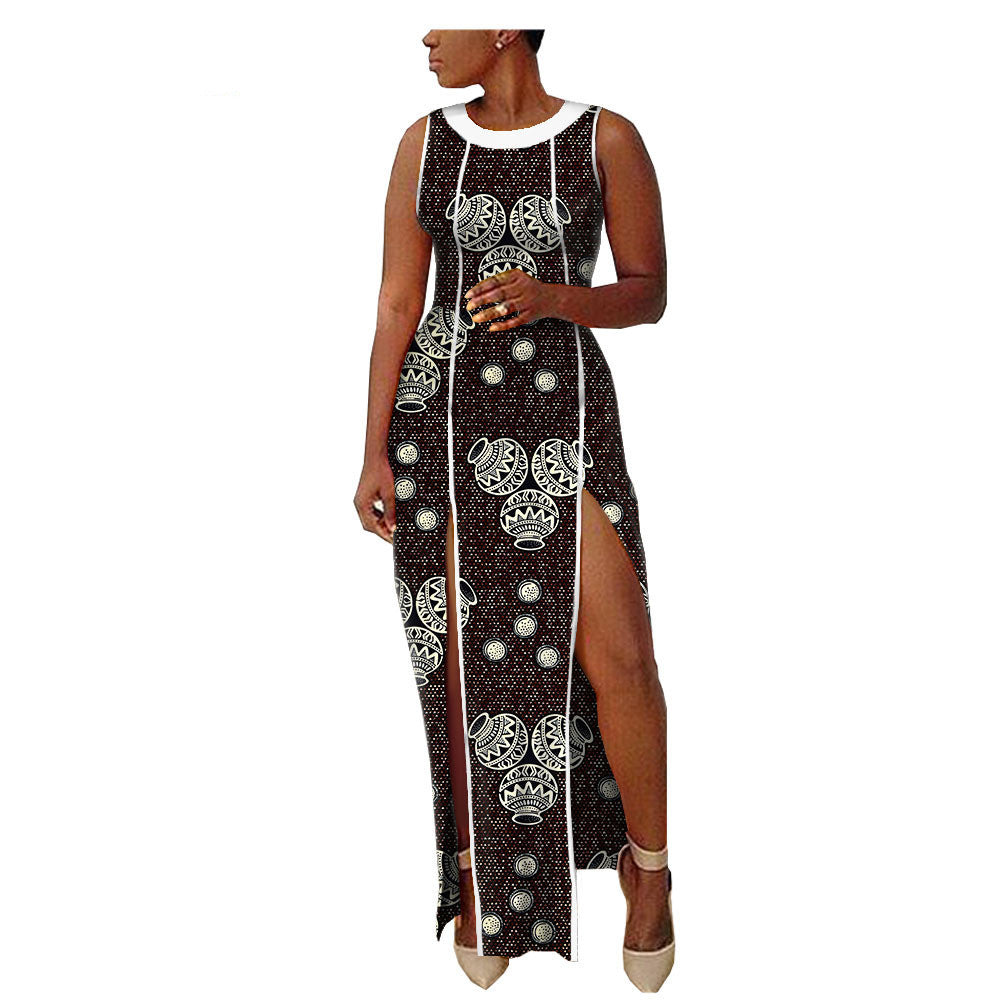 New Popular African Ethnic Printing Batik All Cotton Large Fashion Dress Afripride1825102