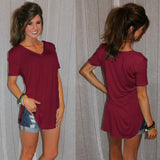 Women's T-shirt Summer Plus Size Tee Basic Shirts