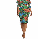 African Ethnic Characteristic Batik Printed Cotton Dress Dress Skirt